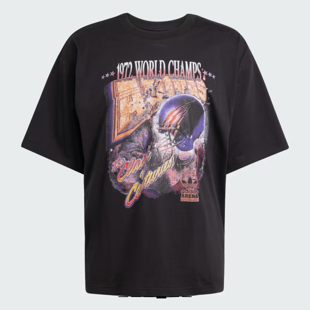 ADILENIUM Season 3 Fan T-SHIRT Black Vintage Oversized Fit Size Large Adidas